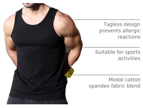 Men's Stringer Tank Tops Cotton Vest Sleeveless Gym Workout Bodybuilding Fitness Muscle T Shirts Wind Red M by Viisendy Pro - Used condition - Image 3