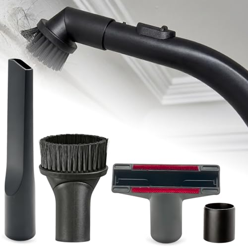 For Miele Vacuum Cleaner Attachments for Upholstery, Corners, Dusting & Car Detailing - Round Dust Brush, Crevice Tool, Upholstery Tool & More Compatible with Miele C1 C2 C3