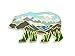 Pinsanity Bear Mountain Landscape Enamel Lapel Pin