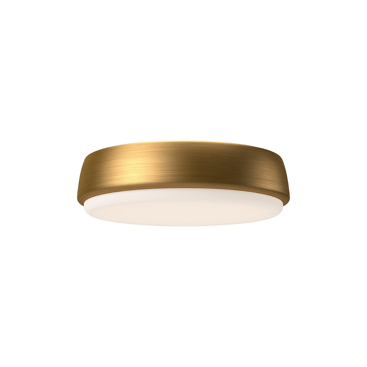 Alora Mood Laval 9 Flush Mount | Aged Gold Finish | Frosted Acrylic Diffuser |