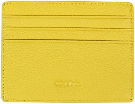 OMT Men's Leather Card Holder Lemon