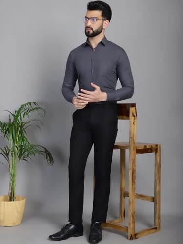Image of Indian Needle Men's Solid Regular Fit Shirt