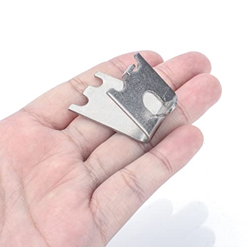 AccEncyc 10 Stück 920158 Gefrierschrank-Regal-Clips, Edelstahl, Kühlschrank, Regal-Clips, Ersatz-Regal-Clips für kommerziellen Kühlschrank