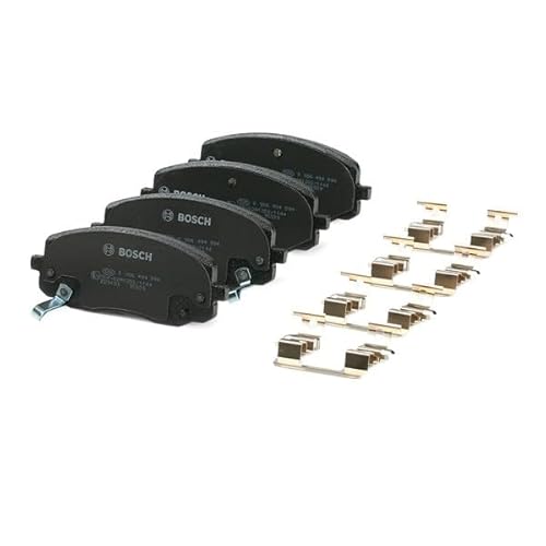 Bosch BP974 - Pastiglie Freni Auto, Asse Anteriore - Qualità Bosch - Riduzione Del Rumore E Della Polvere - Certificazione ECE-R90 - Senza Rame - 1 Confezione Da 4 Pastiglie - Con Accessori - 7