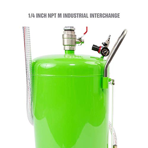 Oemtools 87042 18 Gallon Portable Oil Lift Drain, Waste Oil Drain With Steel Waste Oil Container, Oil Changing, Oil Dolly For Motor Oil Drain, Funnel Drain #TOP5