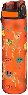 Ion8 Leak Proof Slim Water Bottle, BPA , 600ml, Llamas