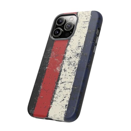 Coque iPhone 14 Pro Max noire motif rayures pour le bureau - 2