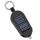 Bank-Schlüsselanhänger, 3000 mAh, große Kapazität, Mini-2-in-1-Reise-Powerbank, kabelloses magnetisches Ladegerät für Android-Uhr, Handy, Schwarz