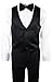 Black n Bianco Boys Tuxedo in Black Dresswear Set Size Large 12-18 Months