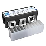 FHONK 15mm Arc-Edge Square Carbide Inserts, for Helical Cutterhead Replacement Cutter Knives, Fits Spiral Planer Blades, Wood Lathe Turning Tools, 10 pcs (15x15x2.5-30°-R150)