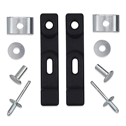 AMTHKNO M72426 Rubber Hopper Latch Strap Equipment Latch Kit Compatible with John De-ere Mower D100 E100 F910 G100 L100 X125 Z245 Replace AM100842 M87990 Model. (M72426 Kit)