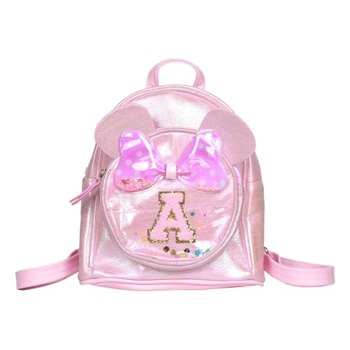 Cadeaux tendance : mini sac à dos mignon pour femme avec lettre personnalisée