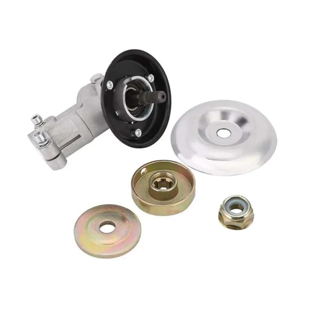 Conjunto de Caja de Cambios Universal for desbrozadora, Tubo de Eje de 26mm y 28mm, 7T, 9T, Cabezal de Engranaje de Oreja Doble Individual for cortadora de césped(26mm 7teeth Single)