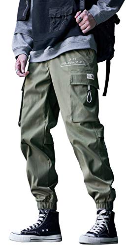 MOKEWEN Men's Women Cargo Streetwear Cyberpunk Techwear Pants