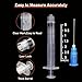10 Pack 3ml/cc Disposable Luer Lock Lab Syringes with 23Ga 1.5 Inch Needle , Individually Sealed Packed