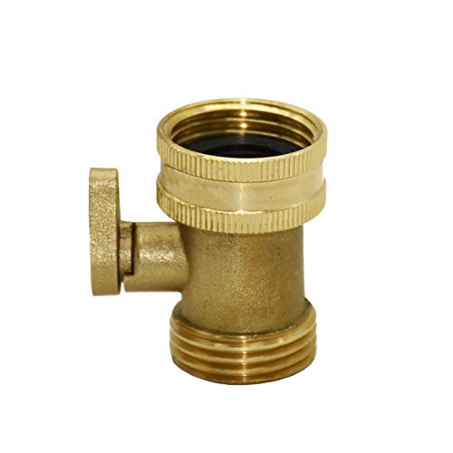 Accessori di giunzione per tubi flessibili Tap da giardino Femmina da 3/4 a 3/4 Valvola di irrigazione in ottone maschile Valvola di irrigazione 1-modo Mobile in metallo Connettori for tubi for acqua