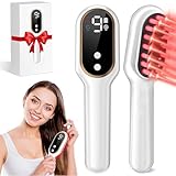 Obiredk ㅤ Laser Hair Growth Comb for Men & Women, FDA Cleared 650nm LLLT Red Light Therapy for Hair Regrowth, Targeted Treatment for Receding Hairline & Thinning Crown, Portable Rechargeable - White