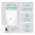 TP-Link RE500X Repetidor WiFi 6 AX1500 Doble Banda, 1 Puerto GE, EasyMesh