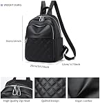 Sac à dos en cuir Purse pour femmes - MYHOZEE Petits sacs à dos noirs Causal School Bookage for Travel Work