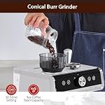 Espresso Machine, 20 Bar Espresso Maker for Cappuccino and Latte, Automatic Expresso Machine with Milk Frother Steam Wand and Grinder, Coffee Maker With 95oz Removable Water Tank for Home, Office Espresso Machine 20 Bar Espresso Maker for Cappuccino and Latte Automatic Expresso Machine with Milk Frother Steam Wand and Grinder Coffee Maker With 95oz Removable Water Tank for Home Office