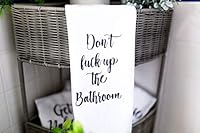 Algopix Similar Product 7 - Funny Bathroom Hand Towel Dont Fuck up