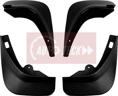 CARMATE PVC Mud Flaps For Renault Duster (Black)