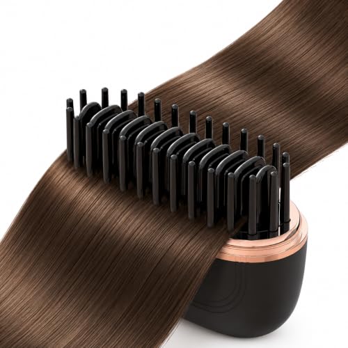 Image of Hair Straightener Portable 2026 Curling Hair Brush Travel Hot Styling Tools for Women Hairdressing Comb Professional Styling Shines and Smooth hair