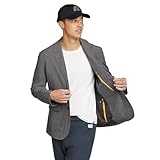 Eddie Bauer Men's Ultimate Voyager Travel Blazer, Dk Charcoal Htr, 42