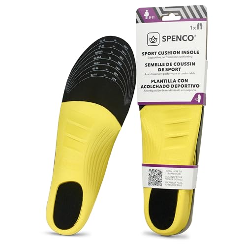 Spenco Sport Cushion Insole, Trim to Fit, Men's 7-13 / Women's 5-11