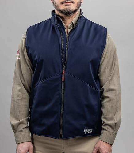 DRIFIRE mens Flame Resistant, Weather Resistant, Fleece Lined Vest, Cat 32