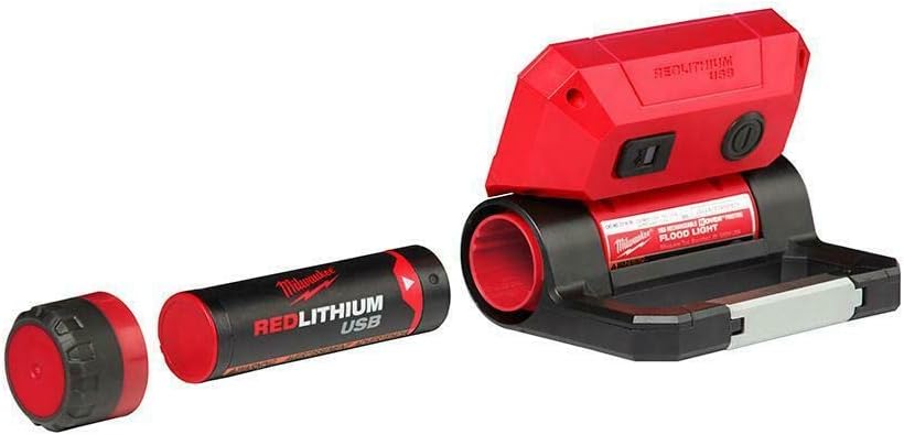 Milwaukee USB Rechargeable Rover Pivoting Flood Light Kit (Multicolour)