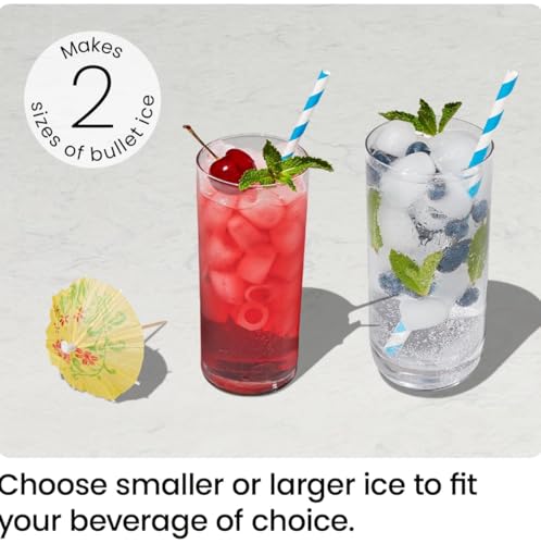 ICEMAN Dual-Size Ice Maker Countertop - Portable Ice Machine, Large and Small Ice Machine Maker with Self Cleaning, 9 Cubes in 7 Mins, 22lbs/24hrs, for Home, Kitchen, Office, Party, Ice Scoop Included by Iceman - Image 4