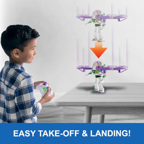 Mattel Disney and Pixar Toy Story 5 Flying RC, Hi-Tech Edition Buzz Lightyear Remote Controlled Electronic Split Wing Space Ranger - image 5