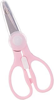 HAMPPLIES Tijeras Complemento Alimenticio Infantil Tijera Para Comida Infantil Herramienta De Comida Tijeras De Comida Para Bebés Tijeras Para Bebés Tijera Para Bebés Rosa Acero Inoxidable