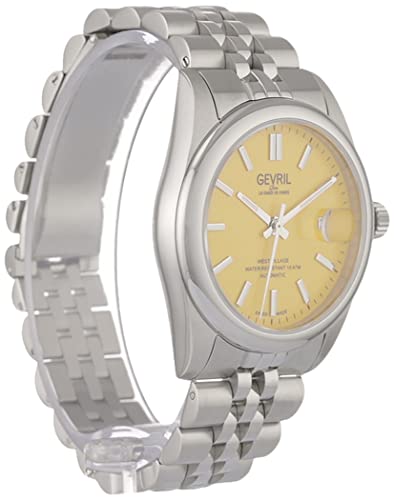 Gevril 48910-1 Men's West Village Automatic Watch, 316L Stainless Steel Bracelet with Deployment Buckle4
