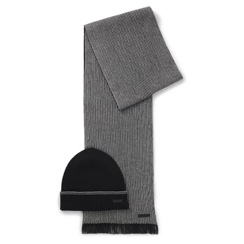 Gorro y bufanda Boss Hernesto_Set 10274324 01 para proteger del frío