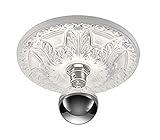 Leuchte exklusive Leuchtmittel. Empfohlenes Leuchtmittel 1x E27 max. 40 Watt Kopfverspiegelt
