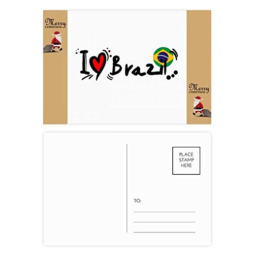 Cartes postales I Love Brazil lot de 20 pour correspondance et collection