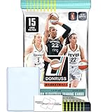 2025 Donruss Women's Basketball WNBA Pack with 15 Trading Cards + Toploader and StreetCards Magnet! Look for Caitlin Clark!