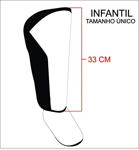 Caneleira Muay Thai e Artes Marciais - Kids - Infantil - Vermelha -Par