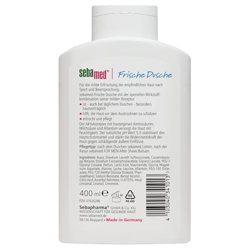 Duschgel für Neurodermitis von Sebamed, Frische Dusche für empfindliche Haut
