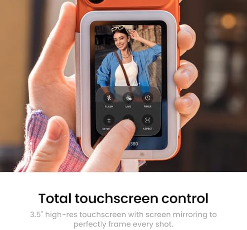 Insta360 Snap Selfie Screen - 4K Magnetic Selfie Monitor Screen for Selfie, Vlogging, Compaitble with iPhone 15/16/17 Pro, Touchscreen Control, Wired Instant Connection - 3