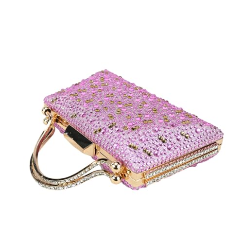 Ensemble chaussures et sac rose à strass pour mariage et soirées chic - 4