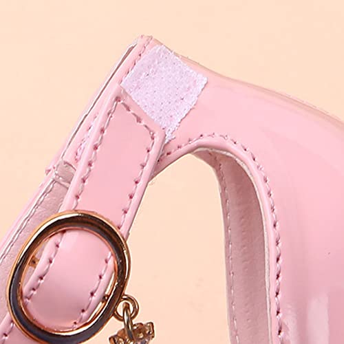 Kids Girls Dress Shoes Open Toe Low Heels Ankle Buckle Bow Ballet Wedding Party Sandals Princess Flower Shoes4