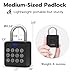 Anweller Fingerprint Gym Locker Lock with Code Keypad, Waterproof Gate Locks for Outdoor Fence, Keyless Entry Smart Combination Padlock, Pad Lock for Locker Storage Unit Shed Pool School