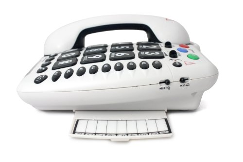 Geemarc Amplipower 50 - Schnurgebundenes Schwerhörigentelefon mit verstärkter Empfangslautstärke, großen Tasten und lautem Klingelton - Ideal für Ältere und Hörgeschädigte - Version DE