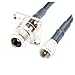 Mini UHF Male Plug PL259 SL16 to N Female Jack 4four Hole Panel Straight RF RG58 Pigtail Jumper Cable 3feet 100cm