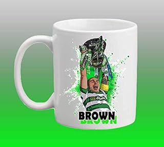 SCOTT BROWN - CELTIC FC 10OZ CERAMIC MUG/CUP, GIFT, OFFICE MUG