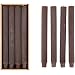 Creative Co-Op Pleated Taper Candles - Set Of 12 Unscented White Candles, 5" Tall - View #5
