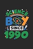 Science Boy Since 1990: Dotted Bullet Grid Notebook – Journal For Scientist And Student Lab